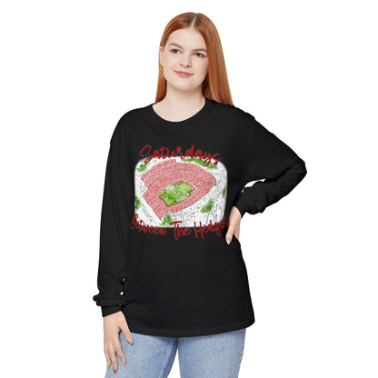 Unisex Garment-dyed Long Sleeve T-Shirt