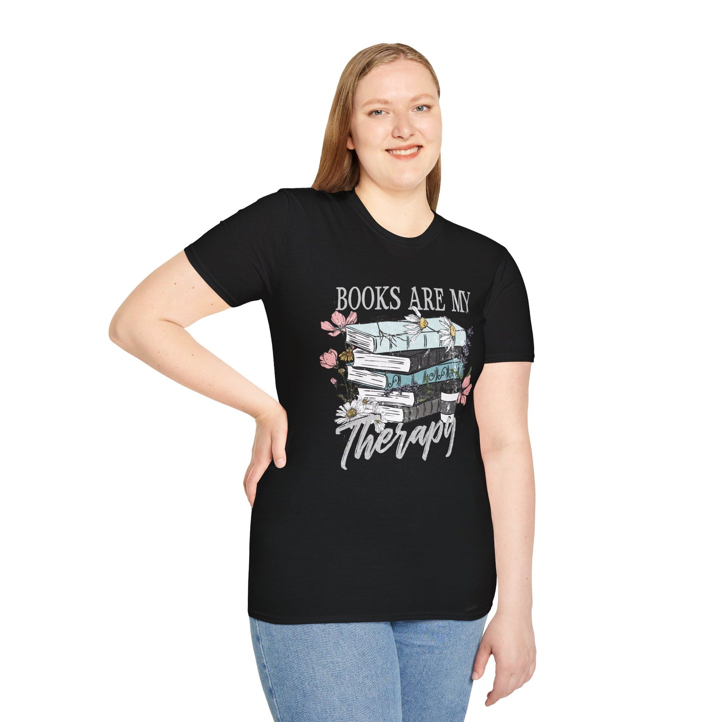 Books Are My Therapy T-Shirt, Cozy Book Lover Tee, Gift for Readers, Relaxed Fit Unisex Shirt, Literary Apparel, Perfect for Book [...]