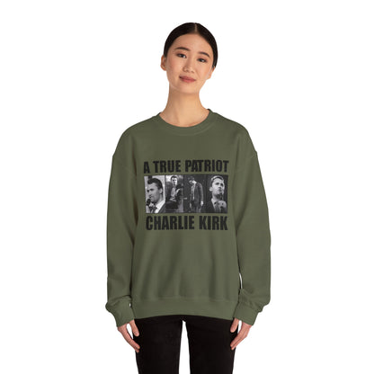 Unisex Heavy Blend™ Crewneck Sweatshirt - A True Patriot Charlie Kirk Sweatshirt, Cozy Gift for Patriots, Political Statement, [...]
