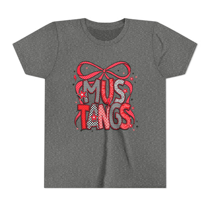 Mustangs Youth Tee, Fun Casual T-Shirt for Kids, Perfect for Birthdays, School Events, Team Spirit, or Everyday Wear