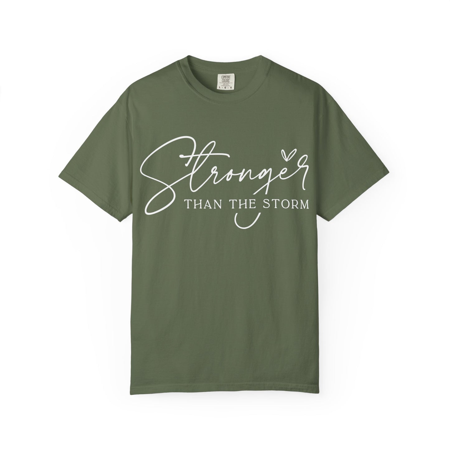 Unisex Motivational T-Shirt, Stronger Than the Storm Design, Inspirational Apparel, Casual Wear, Gift for Her, Positive Vibes