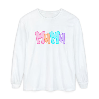 Mama Neon Comfort Colors Long Sleeve