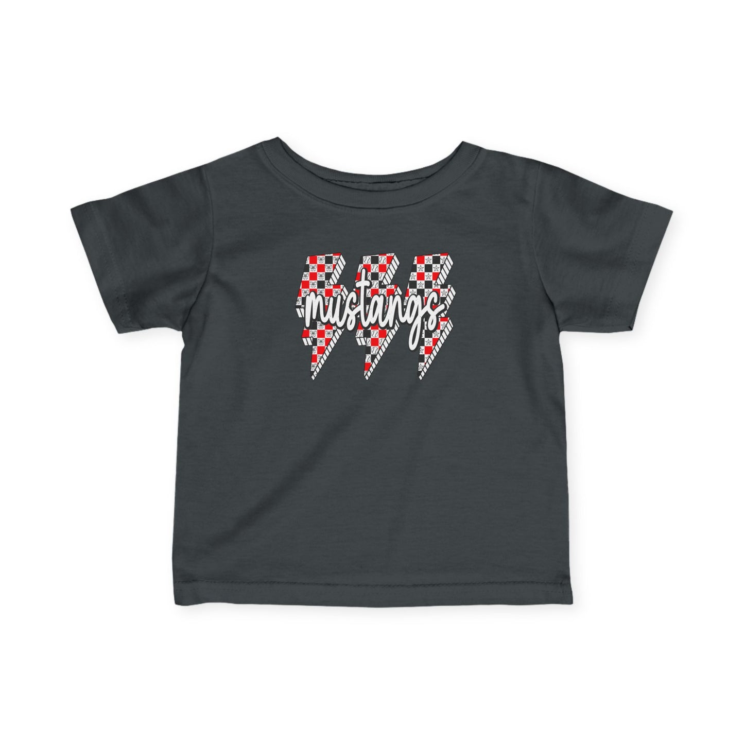 Mustang Lightning Infant Tee, Baby Shirt, Toddler Tee, Kids Apparel, Childrens Clothing, Birthday Gift