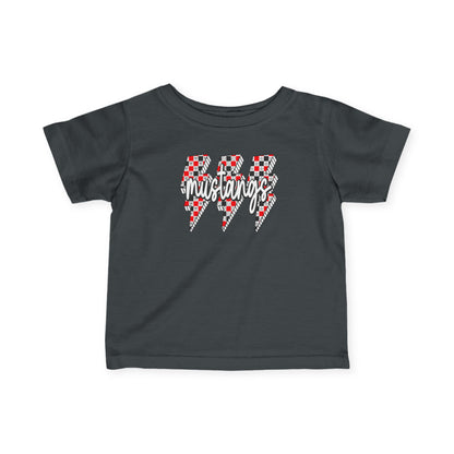 Mustang Lightning Infant Tee, Baby Shirt, Toddler Tee, Kids Apparel, Childrens Clothing, Birthday Gift