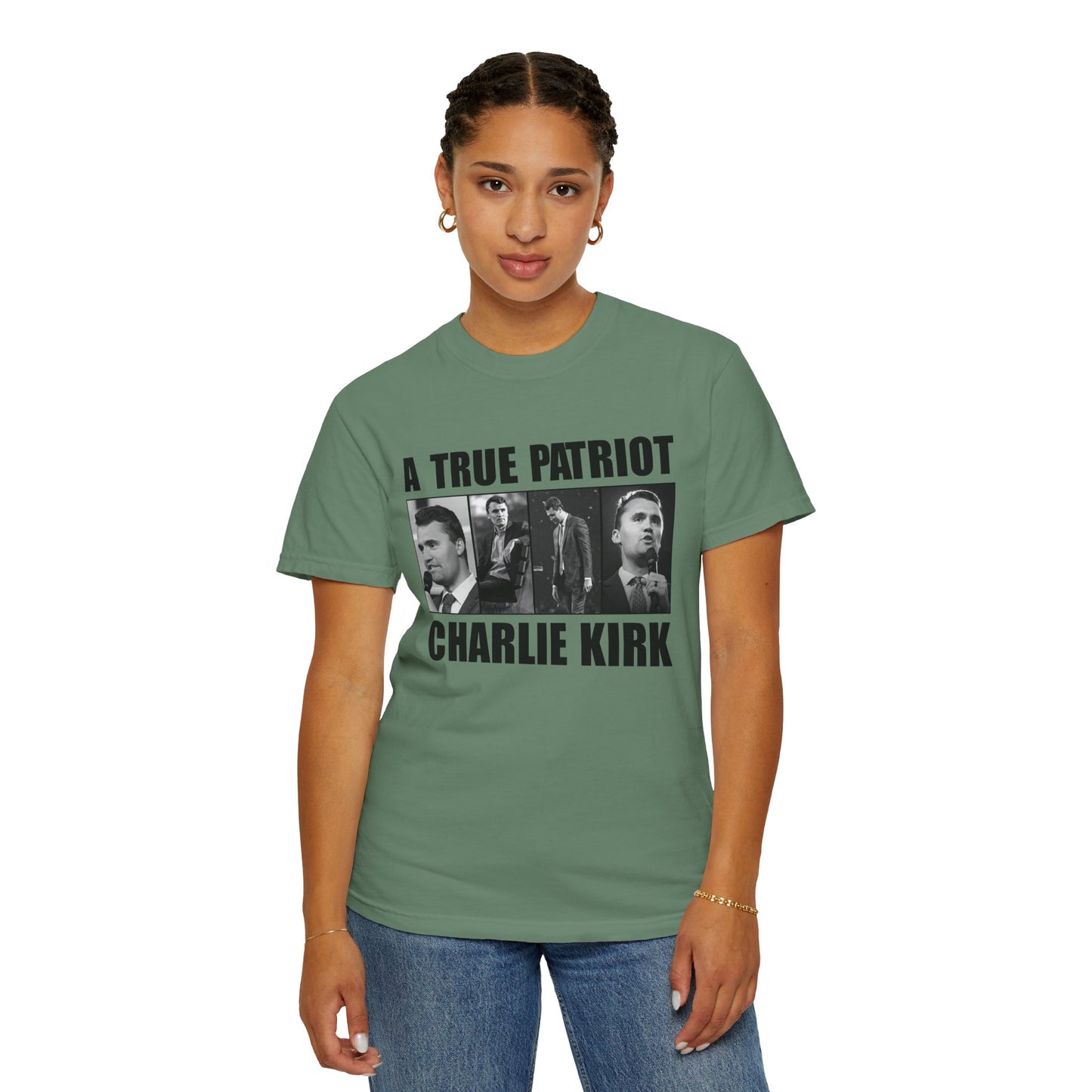 Patriotic Graphic Tee - A True Patriot, Charlie Kirk Shirt, Unisex Casual Wear, Gift for Conservatives, Election Day Apparel, Freedom [...]