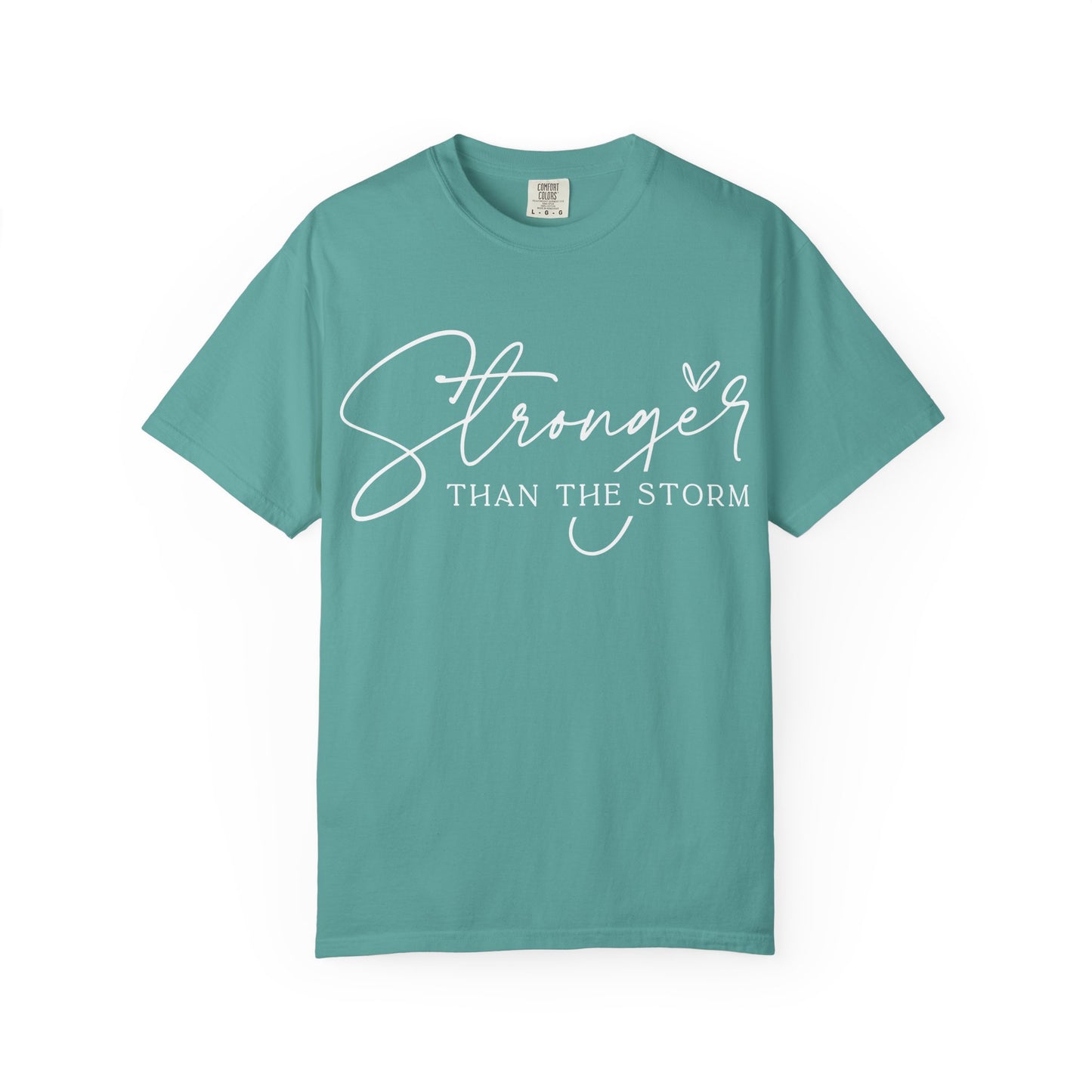 Unisex Motivational T-Shirt, Stronger Than the Storm Design, Inspirational Apparel, Casual Wear, Gift for Her, Positive Vibes