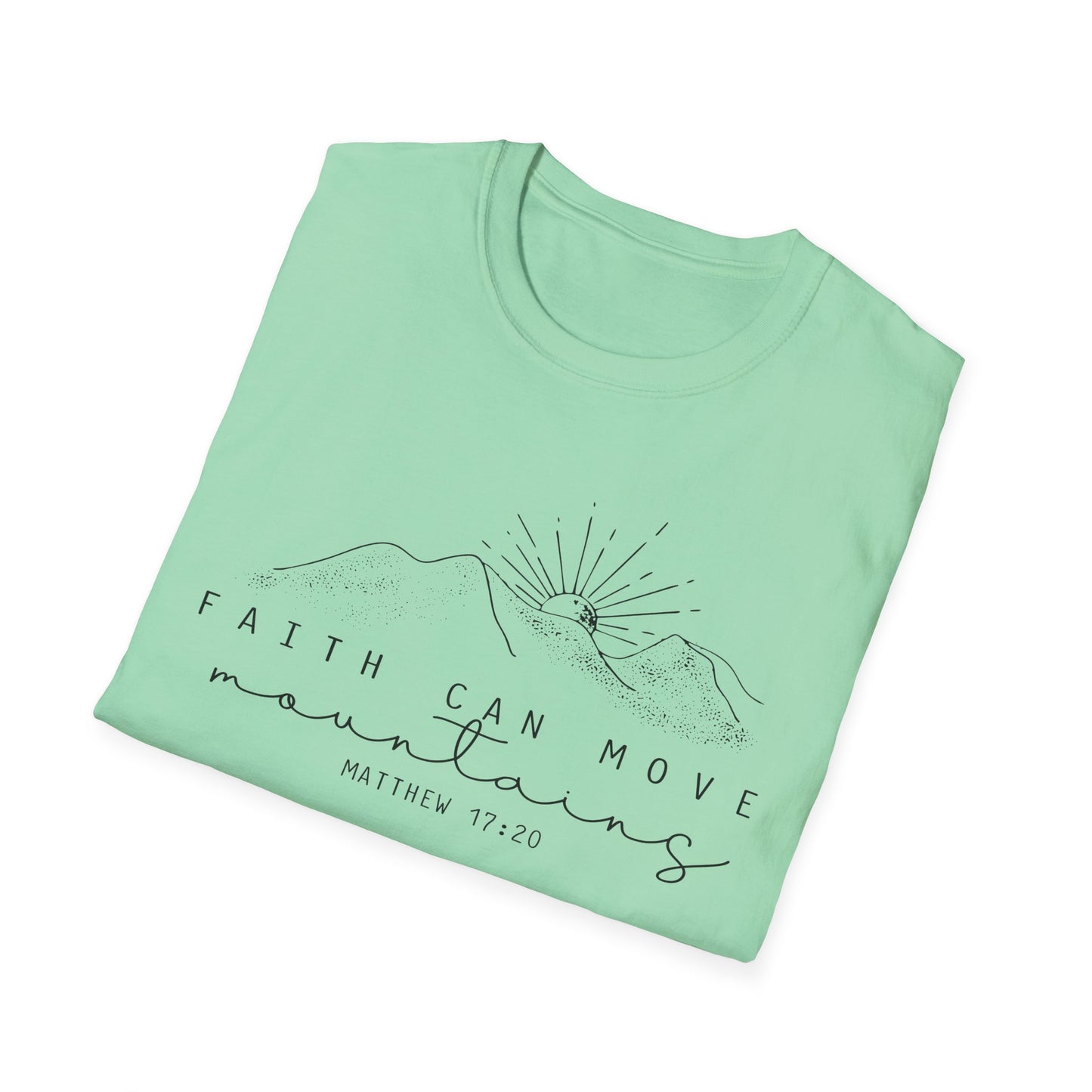 Faith Over Mountains Gildan Softstyle