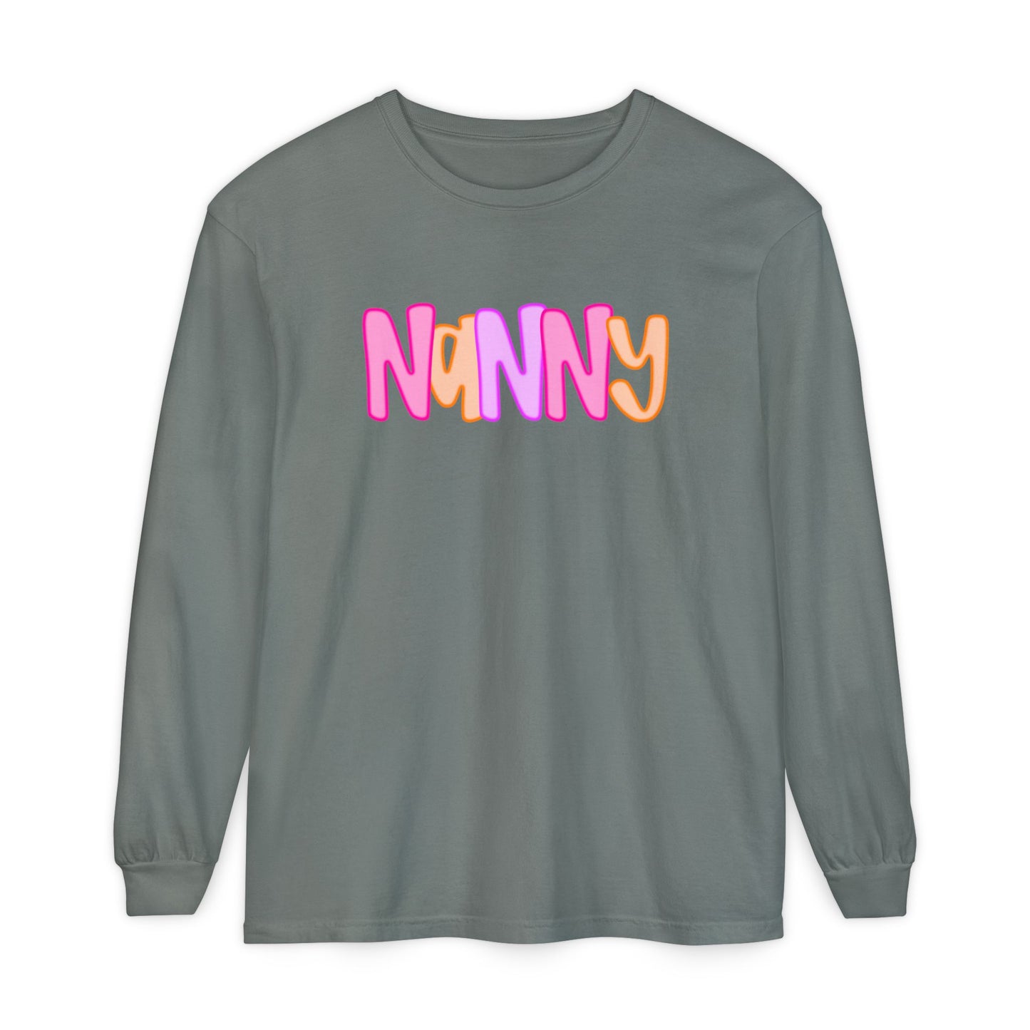 Nanny Neon Comfort Color Long Sleeves