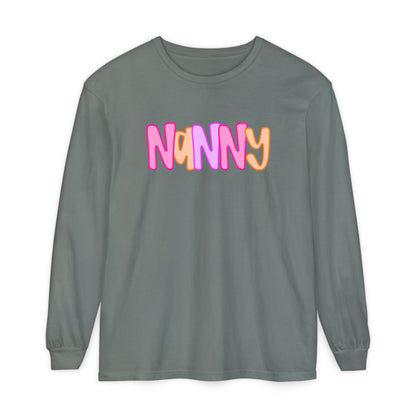 Nanny Neon Comfort Color Long Sleeves