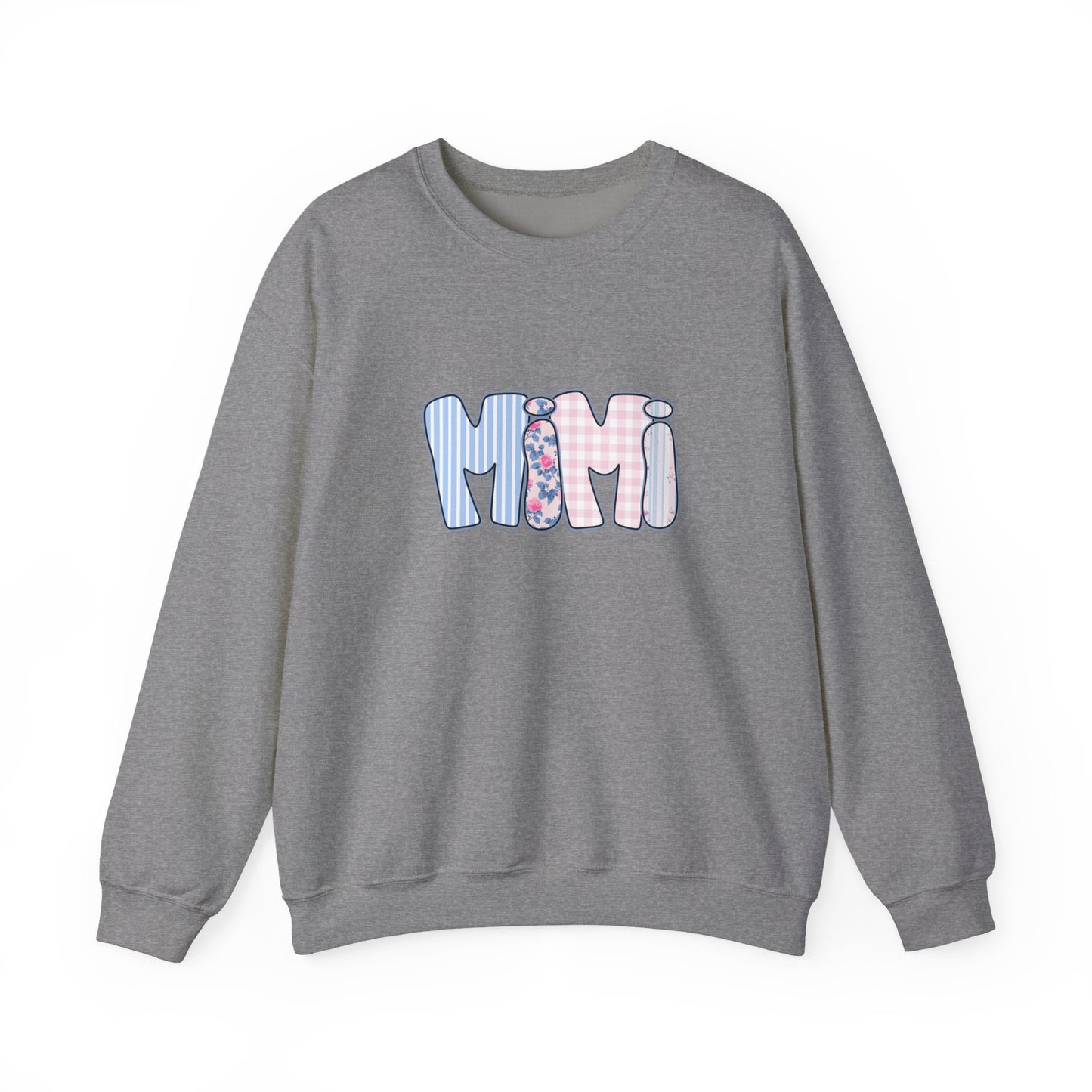 Mimi Pink & Blue Floral Crewneck