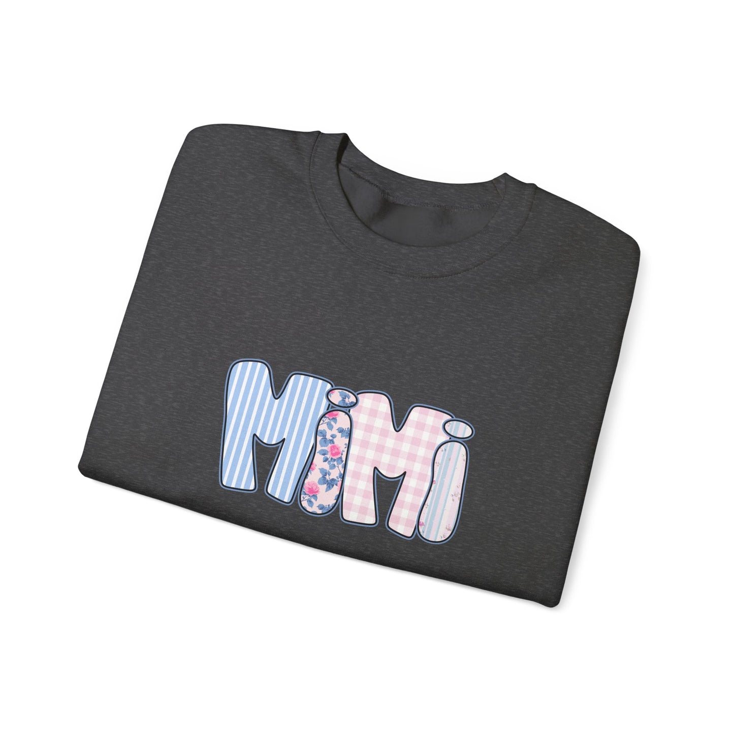 Mimi Pink & Blue Floral Crewneck