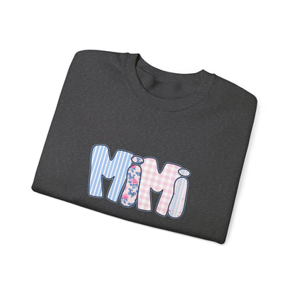 Mimi Pink & Blue Floral Crewneck