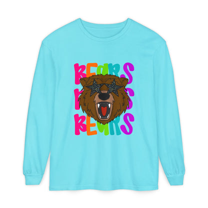 Cool Bear Graphic Long Sleeve Tee, Unisex Casual T-Shirt, Animal Lovers Gift, Trendy Apparel, Fun Statement Shirt