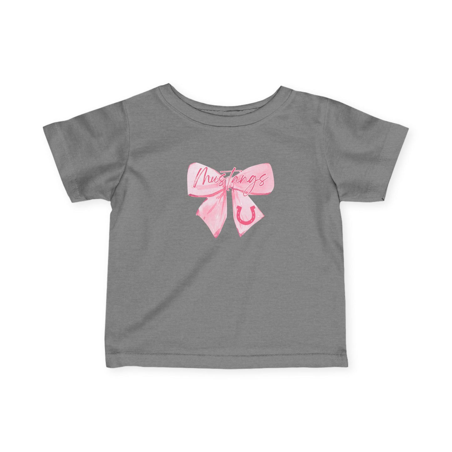 Adorable Infant Tee with Pink Bow Design, Cute Baby Shirt, Toddler Fashion, Baby Shower Gift, Kids Spring Outfit