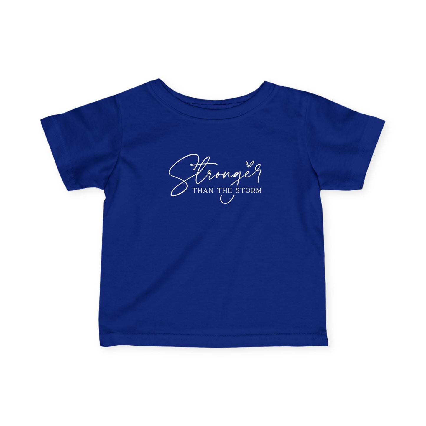 Stronger Than the Storm Infant Tee, Baby T-Shirt, Kids Apparel, Motivational Top, Baby Gift, Cute Baby Clothes