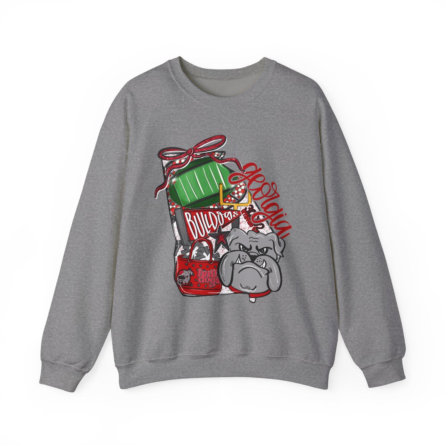 Cozy Dog-Themed Sweatshirt, Perfect for Pet Lovers, Gift for Dog Owners, Holiday Apparel, Cute Casual Wear, Georgia Bulldogs Merchandise