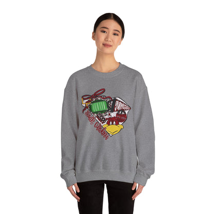 Festive Crewneck Sweatshirt - Cozy Holiday Wear, Unisex Sweatshirt, Perfect Gift for Christmas, Winter Fashion, Comfortable Layering