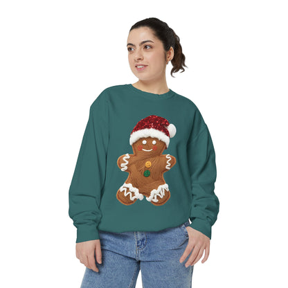 Gingerbread Christmas Sweatshirt Comfort Colors