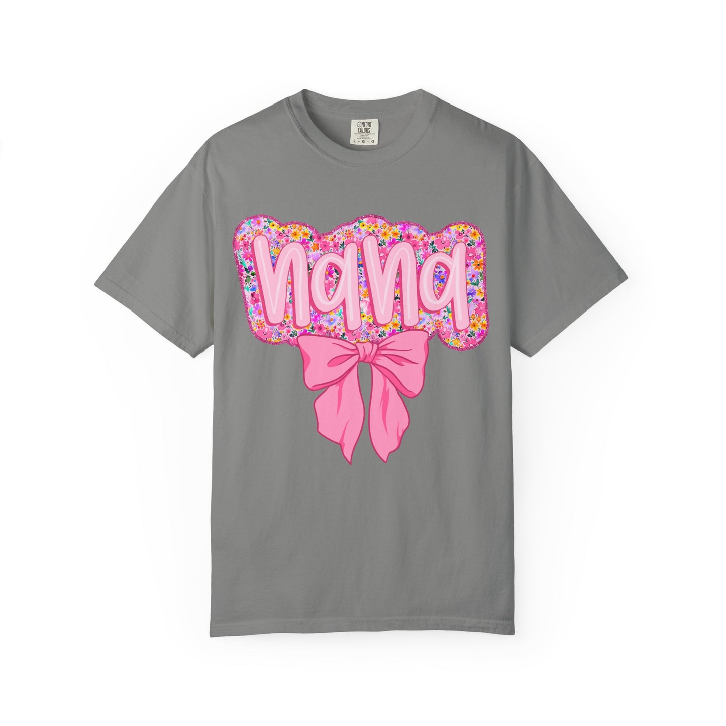 Floral Nana T-shirt, Gift for Grandma, Mother's Day Shirt, Grandparent Appreciation, Casual Family Wear
