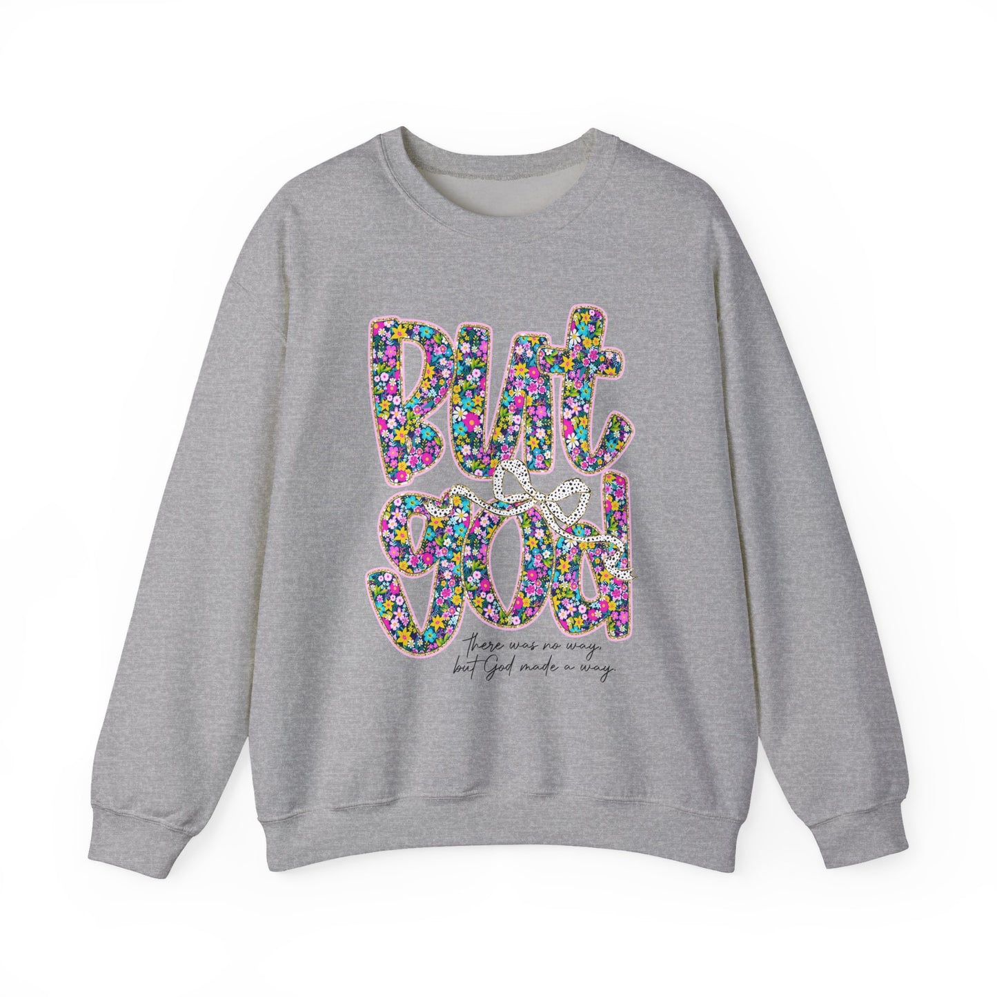 Colorful Floral Crewneck Sweatshirt - Motivational Gift for Friends, Cozy Lounge Wear, Unique Gift for Birthday, Inspirational