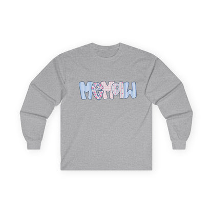 Memaw Pink & Blue Floral Long Sleeve