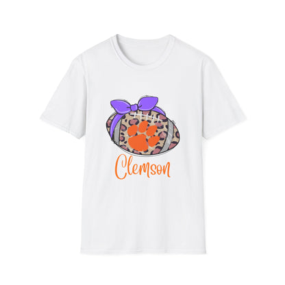 Tiger Leopard Print T-Shirt | Unisex Softstyle Tee | Game Day Apparel, College Spirit Wear, Birthday Gift, Casual Outing