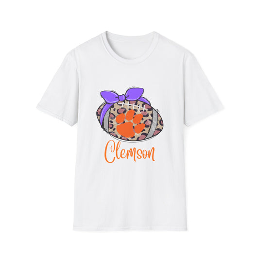 Tiger Leopard Print T-Shirt | Unisex Softstyle Tee | Game Day Apparel, College Spirit Wear, Birthday Gift, Casual Outing