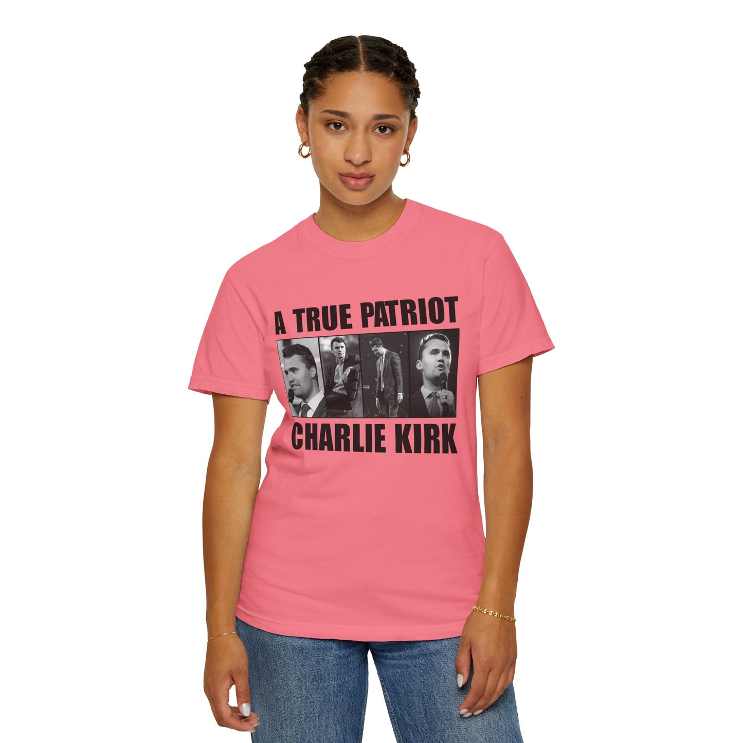 Patriotic Graphic Tee - A True Patriot, Charlie Kirk Shirt, Unisex Casual Wear, Gift for Conservatives, Election Day Apparel, Freedom [...]