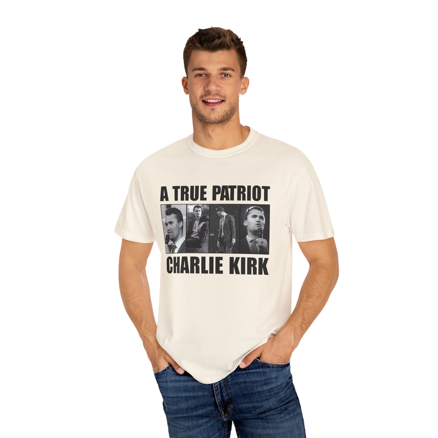 Patriotic Graphic Tee - A True Patriot, Charlie Kirk Shirt, Unisex Casual Wear, Gift for Conservatives, Election Day Apparel, Freedom [...]