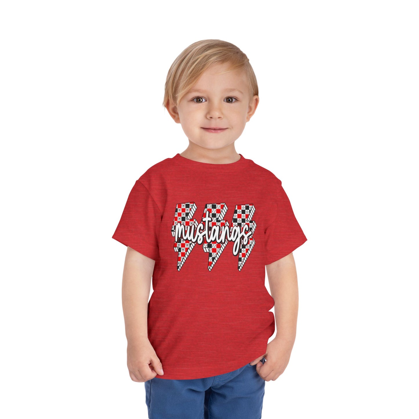 Mustang Lightning Toddler Tee - Fun Kids Wear, Perfect for Birthdays, Family Gatherings, Playdates, and Everyday Adventures