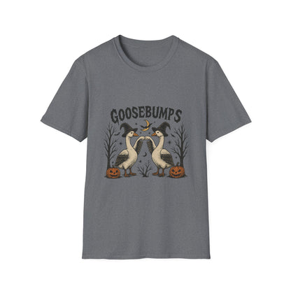 Goosebumps Halloween Unisex Softstyle T-Shirt - Spooky Shirt, Halloween Costume, Gift for Her, Halloween Party, Fall Fashion