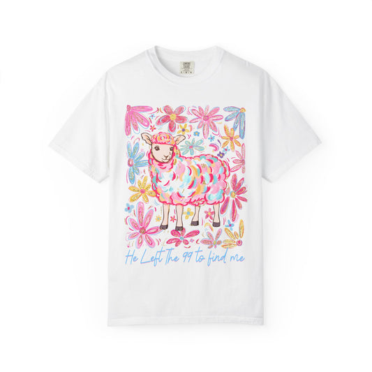 Whimsical Floral Sheep T-Shirt – Soft Unisex Tee, Perfect for Nature Lovers, Easter, Spring Celebrations, Gift for Her, Casual Wear