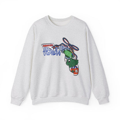 Florida Vibes Crewneck Sweatshirt | Unisex Graphic Top, Casual Wear, Gift for Him/Her, Vacation Essentials, Comfortable Style