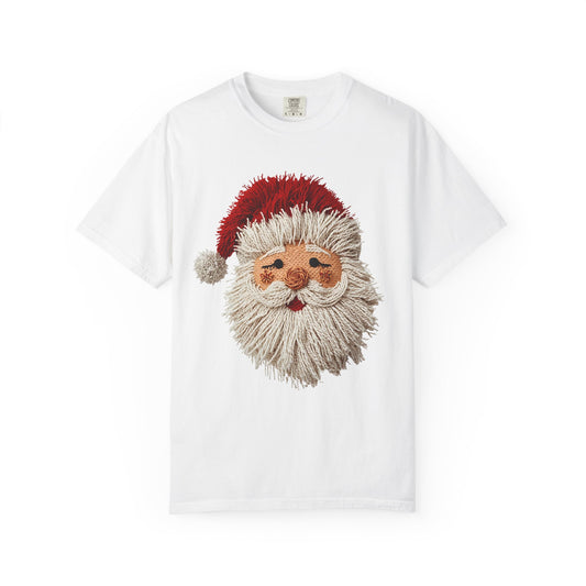Festive Santa Face T-Shirt Comfort Colors