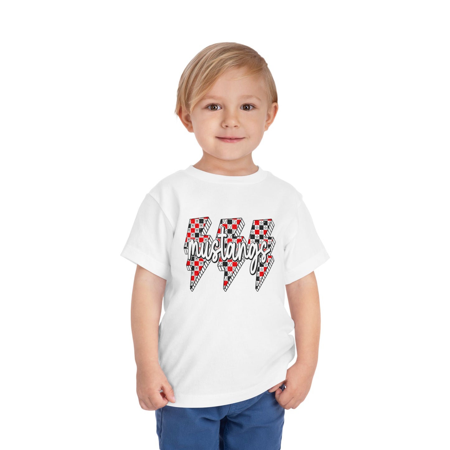 Mustang Lightning Toddler Tee - Fun Kids Wear, Perfect for Birthdays, Family Gatherings, Playdates, and Everyday Adventures