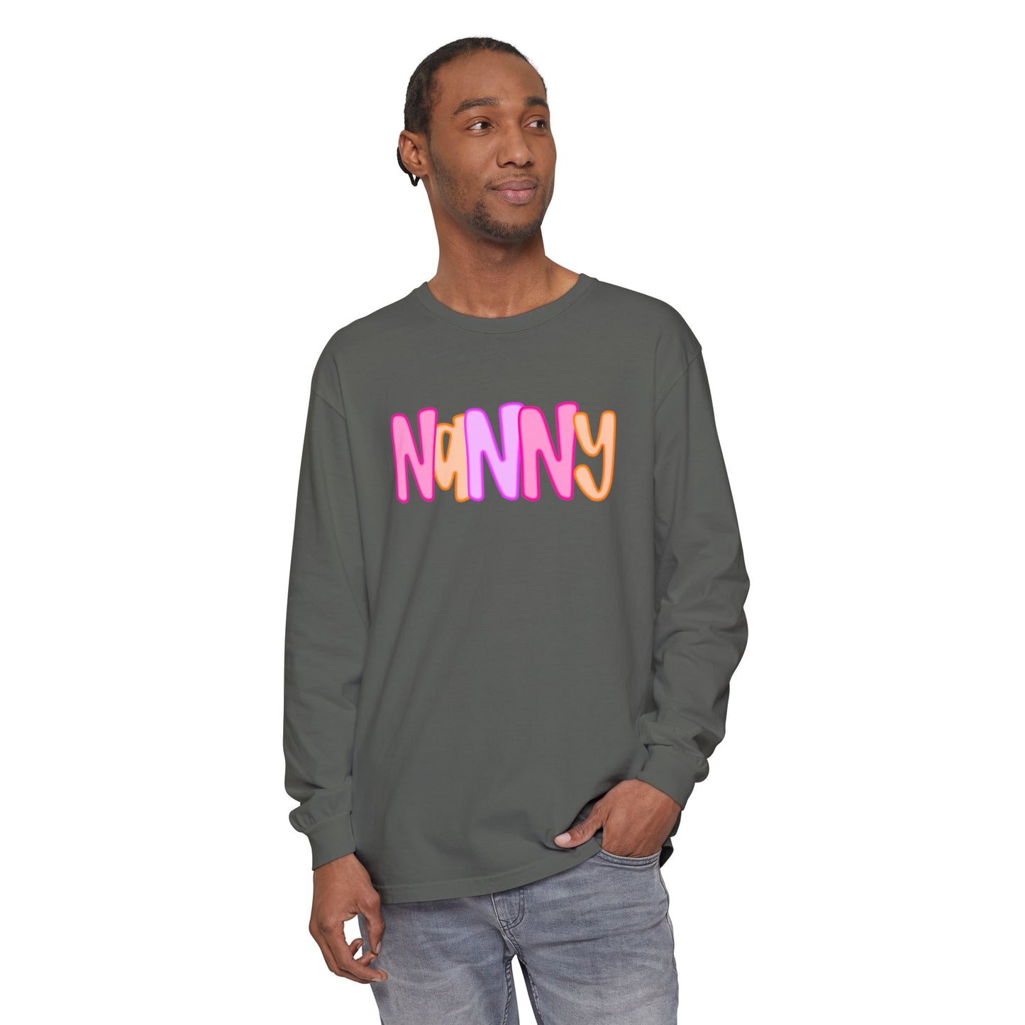 Nanny Neon Comfort Color Long Sleeves