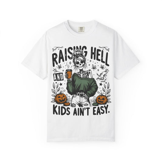 Skeleton Mom Raising Hell T-Shirt