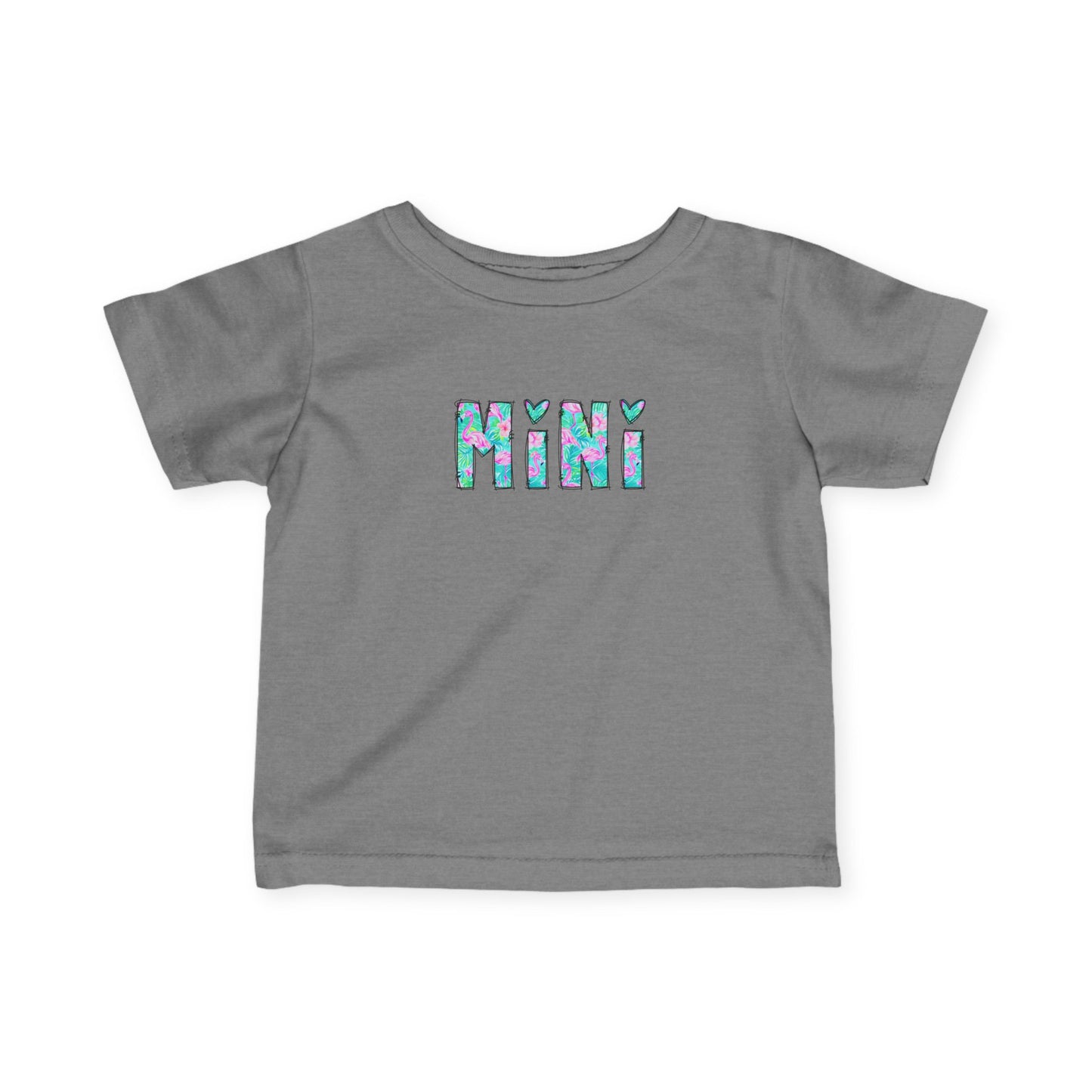 Infant Tee — "Mini" Pastel Watercolor Letters