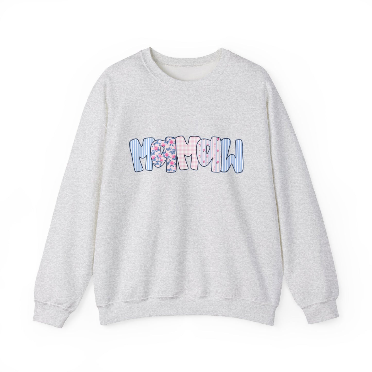 Mamaw Pink & Blue Floral Crewneck