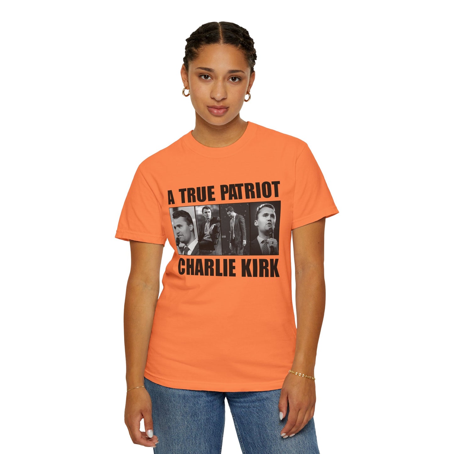 Patriotic Graphic Tee - A True Patriot, Charlie Kirk Shirt, Unisex Casual Wear, Gift for Conservatives, Election Day Apparel, Freedom [...]