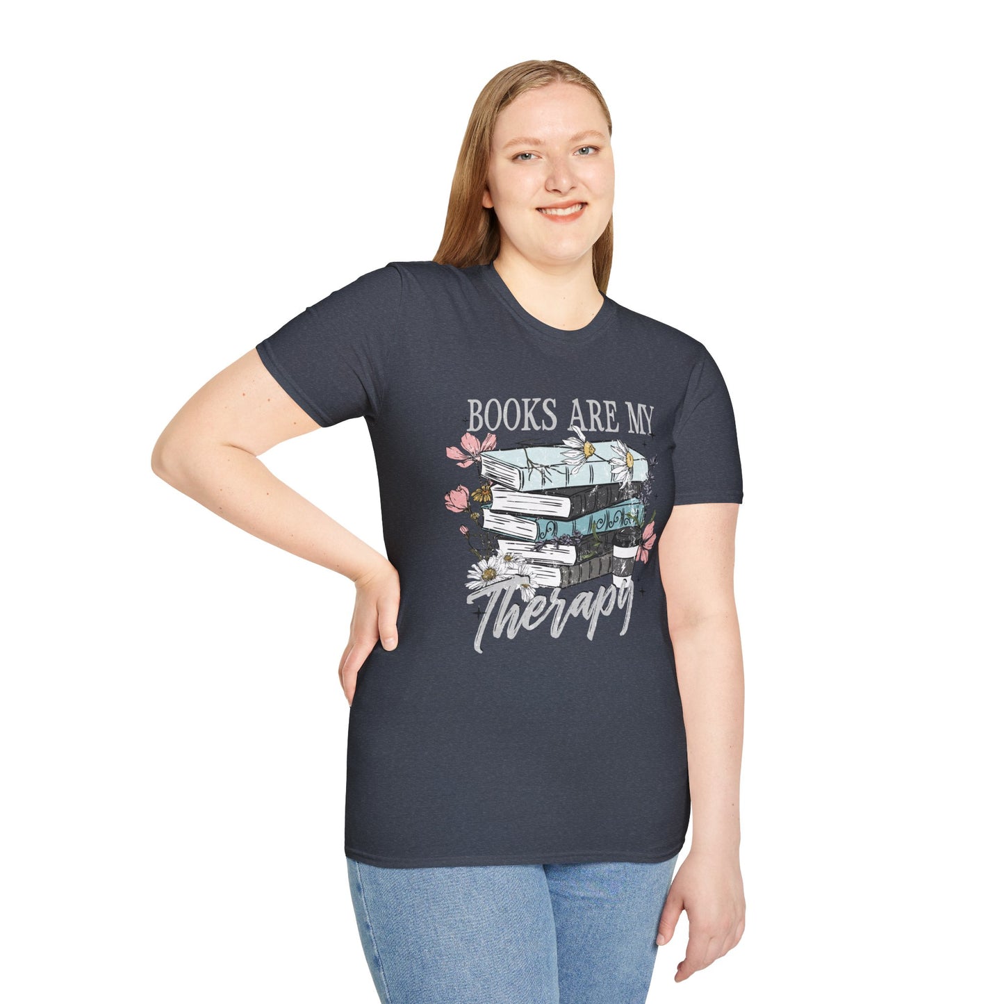 Books Are My Therapy T-Shirt, Cozy Book Lover Tee, Gift for Readers, Relaxed Fit Unisex Shirt, Literary Apparel, Perfect for Book [...]