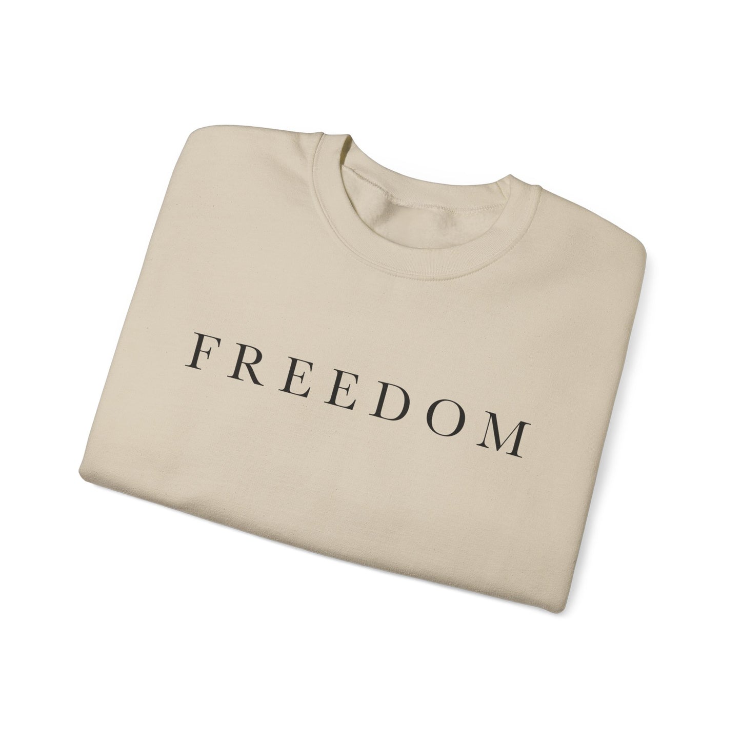 Freedom Crewneck Sweatshirt, Cozy Unisex Sweatshirt, Casual Wear, Gift for Him/Her, Everyday Comfort, Relaxed Fashion