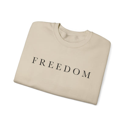 Freedom Crewneck Sweatshirt, Cozy Unisex Sweatshirt, Casual Wear, Gift for Him/Her, Everyday Comfort, Relaxed Fashion