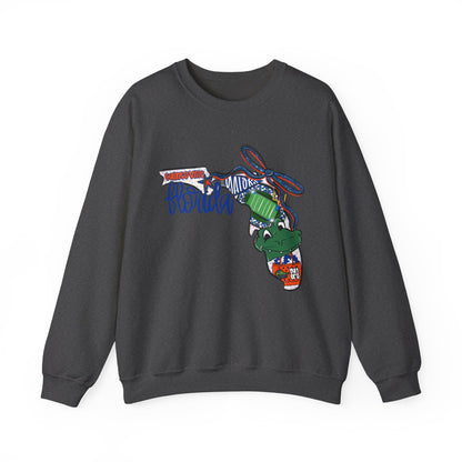 Florida Vibes Crewneck Sweatshirt | Unisex Graphic Top, Casual Wear, Gift for Him/Her, Vacation Essentials, Comfortable Style