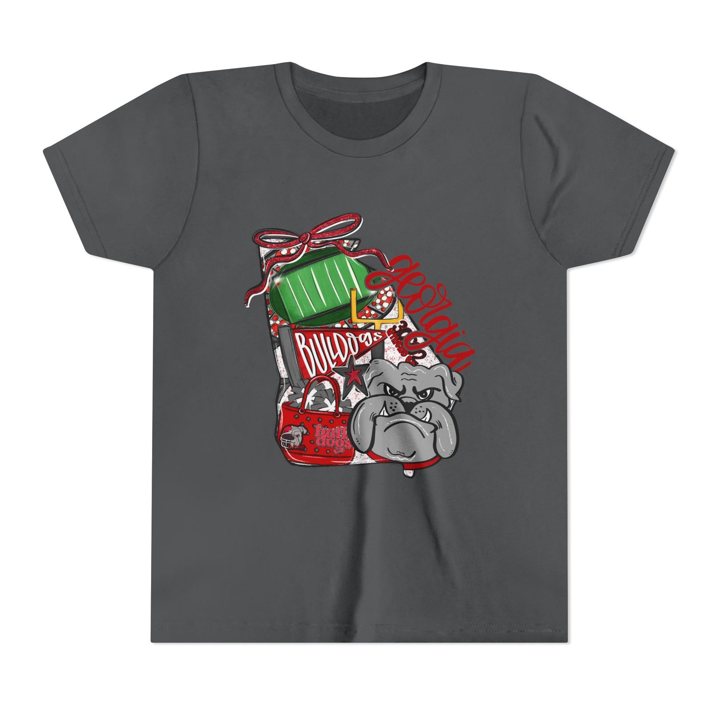 Funny Bully Bulldog Youth Tee, Cute Dog Shirt, Kids Unisex T-Shirt, Animal Lover Gift, Pet Themed Apparel