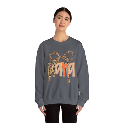 Leopard Print Nana Crewneck Sweatshirt, Cozy Gift for Grandmothers, Perfect for Birthdays, Mother's Day, Family Gatherings, Casual Wear