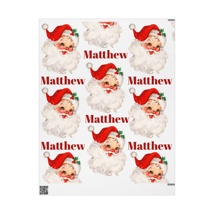 Boys Santa Wrapping Paper