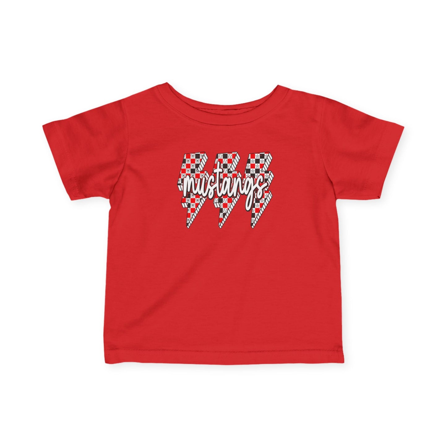 Mustang Lightning Infant Tee, Baby Shirt, Toddler Tee, Kids Apparel, Childrens Clothing, Birthday Gift