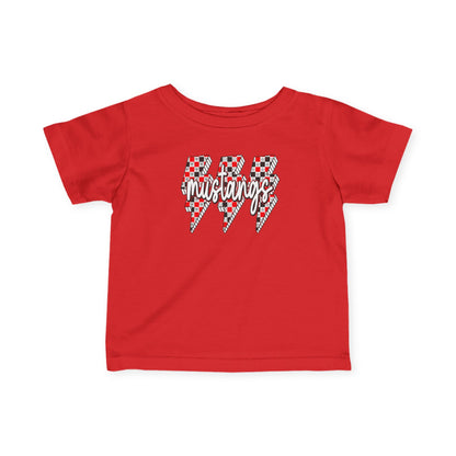 Mustang Lightning Infant Tee, Baby Shirt, Toddler Tee, Kids Apparel, Childrens Clothing, Birthday Gift