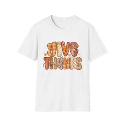 Thanksgiving Vibes Unisex T-Shirt, Casual Fall Tee, Give Thanks Shirt, Autumn Fashion, Holiday Gift Idea